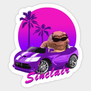 Baby Sinclair Too Cool For School Sticker